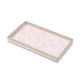 Maxbell Jewelry Storage Tray with Lid Tabletop for Necklaces Live Broadcast Earrings pink