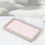 Maxbell Jewelry Storage Tray with Lid Tabletop for Necklaces Live Broadcast Earrings pink