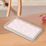 Maxbell Jewelry Storage Tray with Lid Tabletop for Necklaces Live Broadcast Earrings pink