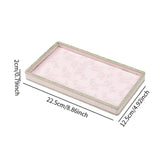 Maxbell Jewelry Storage Tray with Lid Tabletop for Necklaces Live Broadcast Earrings pink
