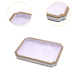 Maxbell Wooden Velvet Jewelry Tray Decorative Display Tray for Chains Bracelet Watch Violet