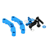 Maxbell 2 Pieces Gearbox Push Rod Bracket RC Car Parts for TT02 1:10 Scale Accessory Blue
