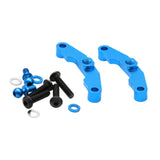 Maxbell 2 Pieces Gearbox Push Rod Bracket RC Car Parts for TT02 1:10 Scale Accessory Blue