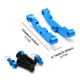 Maxbell 2 Pieces Gearbox Push Rod Bracket RC Car Parts for TT02 1:10 Scale Accessory Blue
