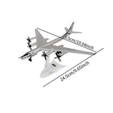 Maxbell 1/200 Scale Diecast Model Plane Alloy Gift for TV Cabinet Living Room Office Style C