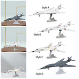 Maxbell 1/144 Scale Aircraft Model Collection Aircraft Ornament for Living Room Cafe Style A