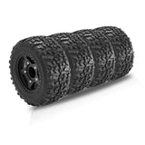 Maxbell 4Pcs RC Car Wheels and Tires Replace for 1/10 and 1/8 RC Car DIY Accessories black