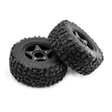 Maxbell 4Pcs RC Car Wheels and Tires Replace for 1/10 and 1/8 RC Car DIY Accessories black