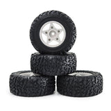 Maxbell 4Pcs RC Car Wheels and Tires Replace for 1/10 and 1/8 RC Car DIY Accessories white
