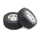 Maxbell 4Pcs RC Car Wheels and Tires Replace for 1/10 and 1/8 RC Car DIY Accessories white