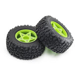 Maxbell 4Pcs RC Car Wheels and Tires Replace for 1/10 and 1/8 RC Car DIY Accessories green