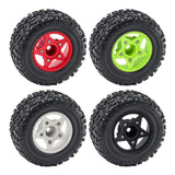 Maxbell 4Pcs RC Car Wheels and Tires Replace for 1/10 and 1/8 RC Car DIY Accessories red