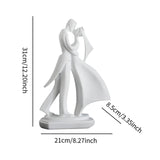 Maxbell Resin Couple Sculpture Crafts Couple Gifts for Hotel Great Wedding Apartment Embrace