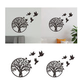 Maxbell Tree Birds Metal Wall Decor Wall Ornament for Living Room Front Door Bedroom S
