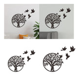 Maxbell Tree Birds Metal Wall Decor Wall Ornament for Living Room Front Door Bedroom S