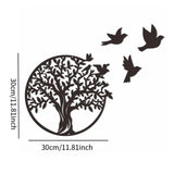 Maxbell Tree Birds Metal Wall Decor Wall Ornament for Living Room Front Door Bedroom S