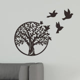 Maxbell Tree Birds Metal Wall Decor Wall Ornament for Living Room Front Door Bedroom M