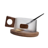 Maxbell Coffee Mug with Saucer Tea Cup for Cafe Afternoon Tea Time Housewarming Gift Square handle