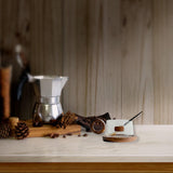 Maxbell Coffee Mug with Saucer Tea Cup for Cafe Afternoon Tea Time Housewarming Gift Round handle