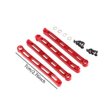 Maxbell 4x Metal Chassis Fixing Rod RC Car Metal Upgrade for 1:12 RC Crawler Car DIY Red