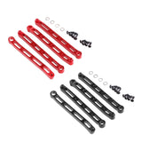 Maxbell 4x Metal Chassis Fixing Rod RC Car Metal Upgrade for 1:12 RC Crawler Car DIY Red