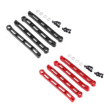 Maxbell 4x Metal Chassis Fixing Rod RC Car Metal Upgrade for 1:12 RC Crawler Car DIY Red