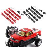 Maxbell 4x Metal Chassis Fixing Rod RC Car Metal Upgrade for 1:12 RC Crawler Car DIY Red