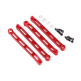 Maxbell 4x Metal Chassis Fixing Rod RC Car Metal Upgrade for 1:12 RC Crawler Car DIY Red