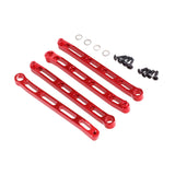 Maxbell 4x Metal Chassis Fixing Rod RC Car Metal Upgrade for 1:12 RC Crawler Car DIY Red