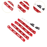Maxbell 4x Metal Chassis Fixing Rod RC Car Metal Upgrade for 1:12 RC Crawler Car DIY Red