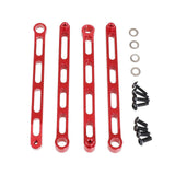 Maxbell 4x Metal Chassis Fixing Rod RC Car Metal Upgrade for 1:12 RC Crawler Car DIY Red