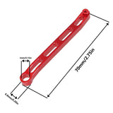 Maxbell 4x Metal Chassis Fixing Rod RC Car Metal Upgrade for 1:12 RC Crawler Car DIY Red