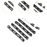 Maxbell 4x Metal Chassis Fixing Rod RC Car Metal Upgrade for 1:12 RC Crawler Car DIY Black