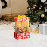 Maxbell Musical Snowglobe Gift Box Christmas Music Box for Living Room Cafes Holiday Santa deer