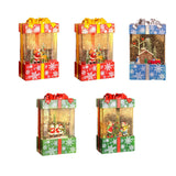 Maxbell Musical Snowglobe Gift Box Christmas Music Box for Living Room Cafes Holiday Santa deer