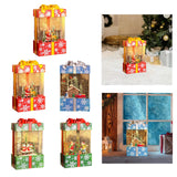 Maxbell Musical Snowglobe Gift Box Christmas Music Box for Living Room Cafes Holiday Santa deer