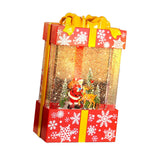 Maxbell Musical Snowglobe Gift Box Christmas Music Box for Living Room Cafes Holiday Santa deer