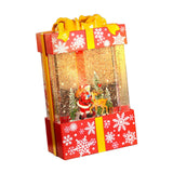 Maxbell Musical Snowglobe Gift Box Christmas Music Box for Living Room Cafes Holiday Santa deer