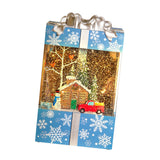 Maxbell Musical Snowglobe Gift Box Christmas Music Box for Living Room Cafes Holiday Snowman house