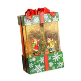 Maxbell Musical Snowglobe Gift Box Christmas Music Box for Living Room Cafes Holiday Children and tree
