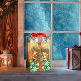 Maxbell Musical Snowglobe Gift Box Christmas Music Box for Living Room Cafes Holiday Children and tree