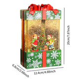 Maxbell Musical Snowglobe Gift Box Christmas Music Box for Living Room Cafes Holiday Children and tree
