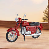 Maxbell 1:10 Collection Decor Artwork Metal Motorcycle Model for Dad Men Living Room red