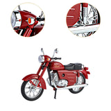 Maxbell 1:10 Collection Decor Artwork Metal Motorcycle Model for Dad Men Living Room red
