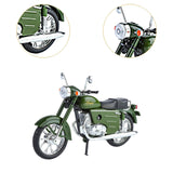 Maxbell 1:10 Collection Decor Artwork Metal Motorcycle Model for Dad Men Living Room green
