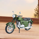 Maxbell 1:10 Collection Decor Artwork Metal Motorcycle Model for Dad Men Living Room green