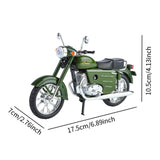 Maxbell 1:10 Collection Decor Artwork Metal Motorcycle Model for Dad Men Living Room green