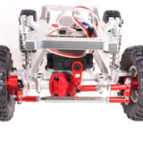 Maxbell RC Servo Mount Replace Metal Servo Fixing Mount for MN99S MN78 1:12 Scale RC Black