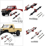 Maxbell RC Front Rear Axle Upgrade Part RC Car Part for LC79 1/12 Scale RC Hobby Car black