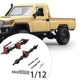 Maxbell RC Front Rear Axle Upgrade Part RC Car Part for LC79 1/12 Scale RC Hobby Car black